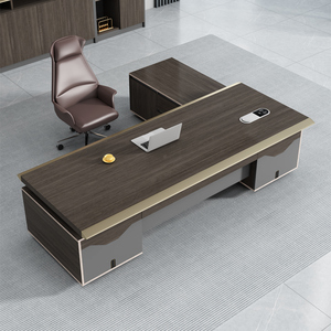 Bureau de direction en bois en forme de L, moderne et luxueux, convertible et réglable, avec fonctions extensibles - Product Image 4