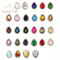 Strass en cristal assortis, à dos plat, à deux couches, forme tournesol, à sertir, pour vêtements, chaussures, coiffes et costumes, à faire soi-même