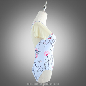 Maillot <span class=keywords><strong>de</strong></span> <span class=keywords><strong>Ballet</strong></span> <span class=keywords><strong>de</strong></span> Manga Corta con Estampado Floral <span class=keywords><strong>de</strong></span> Spandex para Mujer, <span class=keywords><strong>Ropa</strong></span> <span class=keywords><strong>de</strong></span> <span class=keywords><strong>Ballet</strong></span> para Entrenamiento <span class=keywords><strong>de</strong></span> Adultos - Product Image 5