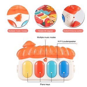 Alfombra de Juego para Bebés con Piano de Pedales de Dibujos Animados, Gimnasio para Bebés, Alfombra de Juego Suave para Recién Nacidos - Product Image 5