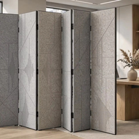 Écran acoustique moderne sur mesure en feutre PET, séparateur autoportant pour bureaux commerciaux et projets extérieurs