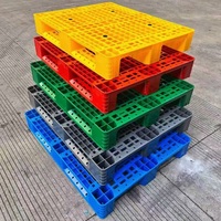Palettes en plastique industrielles T1027D, lisses, hygiéniques, à plateau solide, entrée bidirectionnelle, haute capacité de charge dynamique