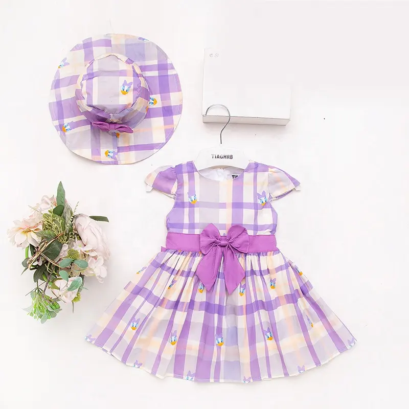 Baby Clothes Girls 2024 Infant Solid Stripes Fly Sleeve Jumpsuit Suspenders Girls Romper Outfit Headband Summer Kids Clothing