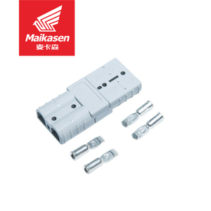 Maikasen rojo azul gris carcasa 50A 75A 175A 3 pines (<span class=keywords><strong>triple</strong></span> Polo/Pin) Conector de batería de montacargas <span class=keywords><strong>macho</strong></span> hembra con <span class=keywords><strong>enchufe</strong></span> (terminal) - Product Image 5