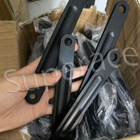 Sangles de positionnement droite pour voiture de course Sprint Car de 7 pouces, modèle Jacobs Ladder, en aluminium noir, neuves, pour micro-midgets de course, en stock