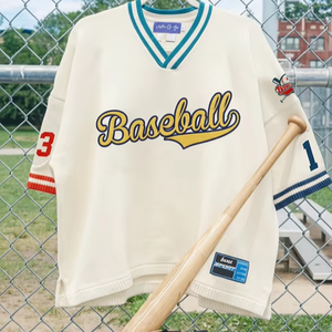 Suéteres de Punto Personalizados con Bordado Jacquard, Uniformes de Jersey de Alta Calidad para Clubes Deportivos Femeninos Universitarios, Ropa Deportiva de Béisbol - Product Image 1