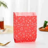 Sac en papier sulfurisé personnalisé de qualité alimentaire, enduit de cire, résistant à la graisse, pour croissants, snacks, biscuits, sandwichs, frites, pâtisseries, burgers
