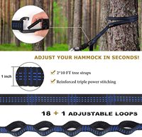 WOQI – hamac de Camping Parachute en Nylon léger, balançoire de 450lb, chargement du poids