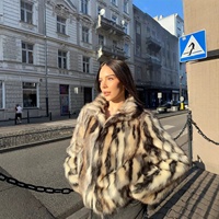 Vente en gros de manteaux en fausse fourrure pour femmes enceintes, style automne/hiver, veste courte en fourrure