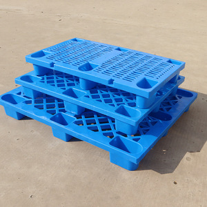 1210 Thickened Grid Plastic Pallet 9-Legged For Forklift Warehouse Logistics Moisture Proof Floor Mat <b>Shelf</b> Pallet - Product Image 2