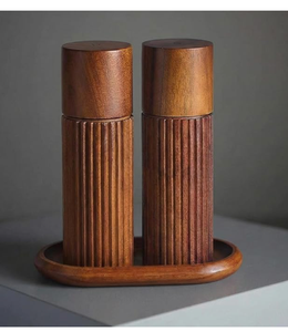 Molinillo <span class=keywords><strong>de</strong></span> Especias Manual, Ajustable, <span class=keywords><strong>de</strong></span> Madera, Recargable, con Frasco <span class=keywords><strong>de</strong></span> Vidrio y Cuchillas <span class=keywords><strong>de</strong></span> <span class=keywords><strong>Acero</strong></span> <span class=keywords><strong>Inoxidable</strong></span> para <span class=keywords><strong>Cocina</strong></span> - Product Image 5