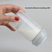 Botol minum susu kaca borosilikat tinggi, botol penyimpan ASI bayi baru lahir isi 4 buah, botol penyimpanan susu kaca borosilikat tinggi 180ml