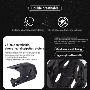 Nuevo Casco Integral de Ciclismo de Montaña DFQ 2026 para Descenso, Casco Deportivo para Hombre, Casco Integral para Bicicleta - Product Image 6