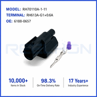 Kit de connecteurs automobiles étanches à 1 broche avec boîtier en nylon, étanchéité IP67, faisceau de câbles, borne électrique, prise et douille