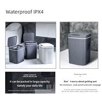 Poubelle Intelligente Auto-Nettoyante en Plastique avec Couvercle Automatique à Détection de Vide – Poubelle Automatique pour Déchets