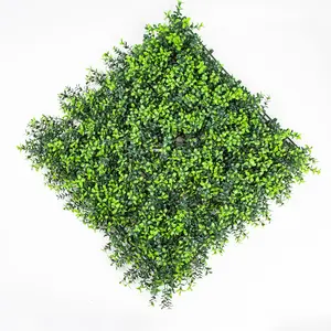 ZC Offre Spéciale herbe verte artificielle mur plante verte toile de fond pour décor de fête mariage artificiel dos gouttes