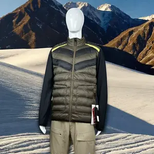 2024 inverno giacca trapuntata da uomo uomo con colletto rialzato Custom OEM servizio chiusura a cerniera abbigliamento lungo dai produttori
