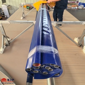 Porta a impilamento rapido <span class=keywords><strong>in</strong></span> <span class=keywords><strong>PVC</strong></span> automatica, resistente al vento, ad alta velocità, pieghevole <span class=keywords><strong>per</strong></span> magazzini, banchine di carico e officine - Product Image 4