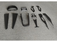 Accessoires faciles à installer et à coller pour Lamborghini Aventador LP700, kit de décoration intérieure de voiture en fibre de carbone sèche améliorée