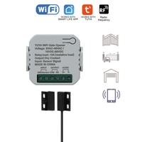 Récepteur Wifi Tuya monocanal YET479WTR DC:10V-68V AC:8V-48V avec capteur magnétique pour porte de garage, portail, porte électrique