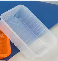 Plateau jetable en plastique réfrigérable pour l'emballage de porc Boîte alimentaire à emporter à atmosphère modifiée pour salade Sandwich nouilles