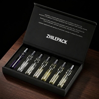 Boîte d'échantillons de parfum en papier rigide 1200 g/m² avec logo personnalisé, pour flacons d'huiles essentielles de 2 ml, 5 ml, 10 ml, emballage cadeau, prix d'usine