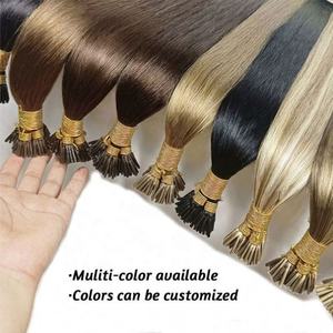 Extensions de cheveux brésiliens vierges naturels ISWEET, non traités, lisses, I-Tip, cheveux Remy - Product Image 4