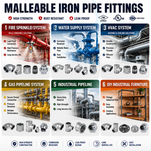 Codo Calle 90 Grados Hierro Maleable Galvanizado Rosca Macho Hembra GI Contra Incendios - Product Image 2