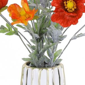 Bouquet de coquelicots en soie pas cher, fleurs artificielles pour la maison, fleurs décoratives pour mariage - Product Image 6