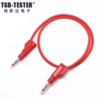 Câble de test souple de 4 mm, connecteur banane vers banane, pour multimètre, 5 couleurs