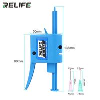 RELIFE RL-062A Distributeur universel de tubes 10CC pour réparation de téléphones, masque de soudure UV, huile, adhésif structurel, aiguille de distribution facilitant le travail