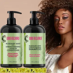 Özelleştirme özel etiket OEM Vegan nemlendirici biberiye nane şampuan saç ürünleri için
