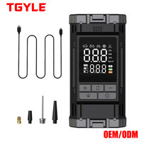 Compresseur d'air portable 7,4 V avec manomètre numérique et écran LED, monocylindre, pour voiture, vélo, ballon