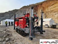 Perforadora Kapuro KP-200 Dr Illing Depth 200m para minería de pozos de agua sobre orugas, perforadora hidráulica mini de pozos