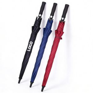 Full Fiber Gold Glue Advertising <b>Large</b> 27 Inch Plus Printed Logo Golf Gift Long Handle <b>Umbrella</b> - Product Image 1