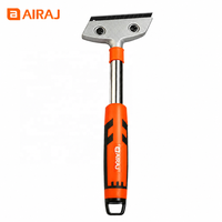 Grattoir de nettoyage à long manche AIRAJ, tête en aluminium moulé sous pression, robuste, pour enlever la colle et la peinture