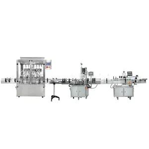 Automatic Shampoo Filling Production Line Machine Cosmetic Cream Body Lotion Paste Filling and Capping Labeling Machine