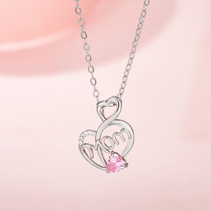 Collar de Acero Inoxidable con Dijes <span class=keywords><strong>para</strong></span> el Día de la Madre, el Mejor Regalo <span class=keywords><strong>para</strong></span> Mamá - Product Image 5
