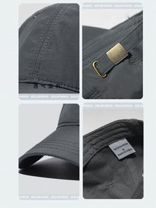 Chapeau de soleil Offre Spéciale couleur unie 6 panneaux été doux séchage rapide casquette de baseball polyester - Product Image 5