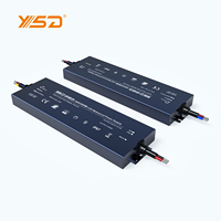 Driver LED 400W YSD 12V 24V ultra-plat, AC100-277V, IP67 étanche, tension constante, CE EMC, alimentation LED
