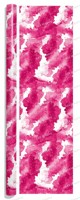 Kit de fournitures d'emballage cadeau en papier aquarelle à effet marbré dégradé doux, rouleau de papier d'emballage 80 g/m² recyclable et personnalisable
