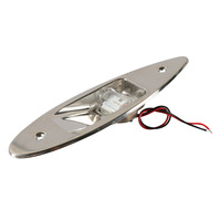 ISURE Nouveau matériau en acier inoxydable Feu de navigation LED pour bateau marin Feu indicateur rouge/vert pour yacht 12V