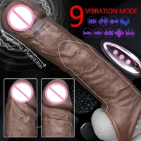 Grande manchon extensible pour pénis en silicone, épaisse et extra-large, pour hommes LM-CT607-3