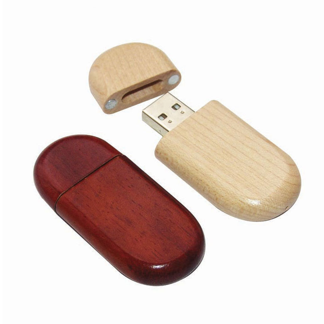 Natural Bamboo Wooden USB Drive Gift, Custom Logo Engraving USB Flash Drive, Personalized Pen Drive for Corporate Business Gifts