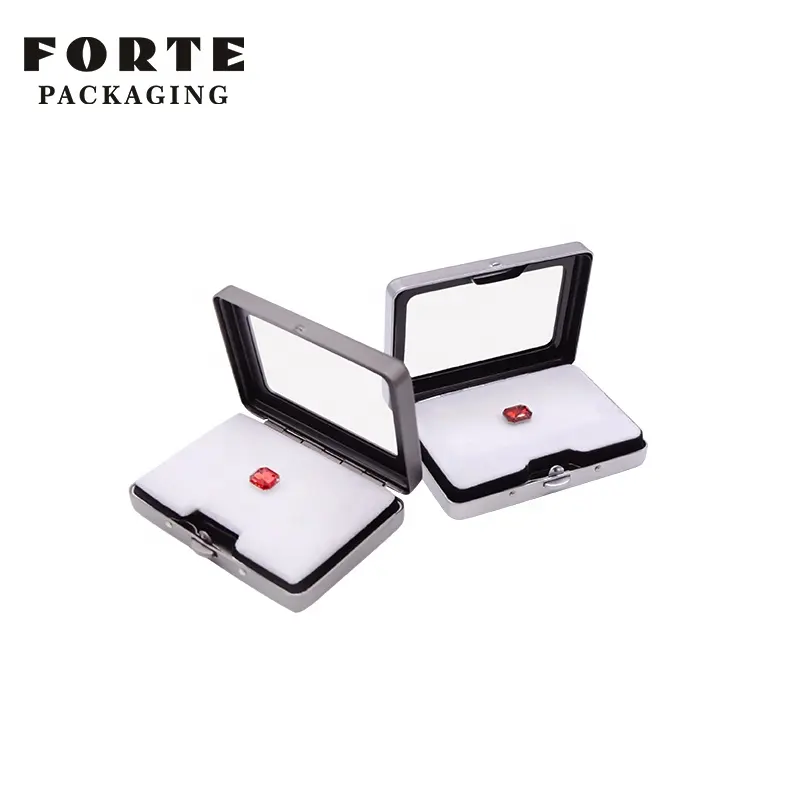 FORTE hot sale instock metal square jewelry gem display box diamond collection box