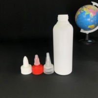 Bouteille en plastique PE ronde personnalisée de 150 ml, bouteille pulvérisateur, bouteille cosmétique avec buse, impression sérigraphique, bouchon à vis