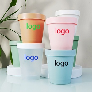 Wholesale Custom Color Ice Cream Shape Cosmetic Package Airtight Beauty PP <b>Jar</b> 200ml Pink Green <b>Plastic</b> PP <b>Jar</b> with Lid - Product Image 5