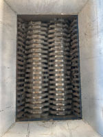 Broyeur métallique puissant BRD 44 kW à double arbre, engrenage moteur multifonctionnel pour déchets mixtes (laiton, fer, acier, aluminium)