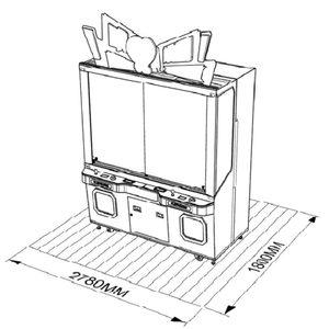 नया लॉन्च ट्रिपल जॉय सिक्का-संचालित गेम मशीन 2-प्लेयर मनोरंजन एकाधिक उपहार मोचन आर्केड गेम - Product Image 2