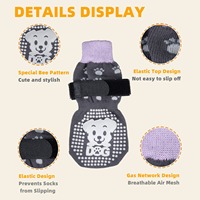 Chaussettes pour chiens en coton les plus vendues, silencieuses, antidérapantes, anti-salissures, pour chiens de grande race, vente en gros